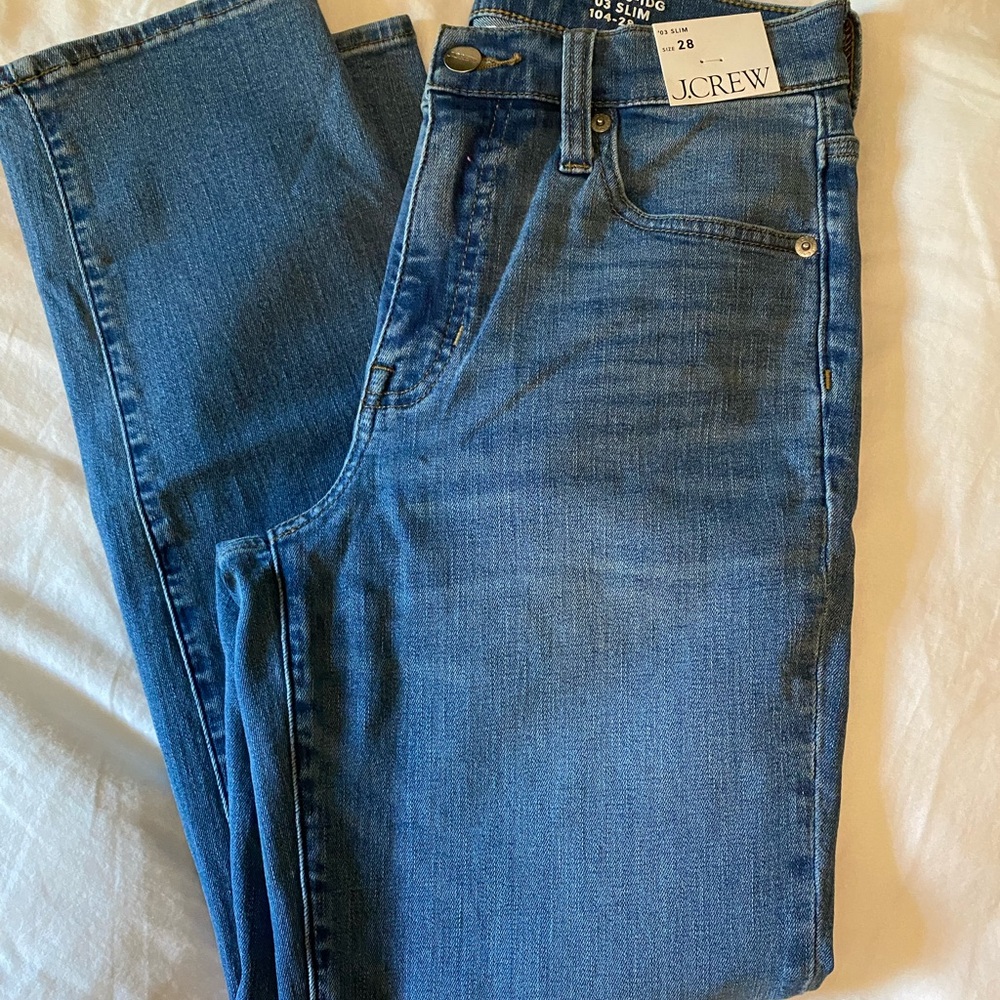 J Crew 2003 super stretch mid rise slim jean NWT